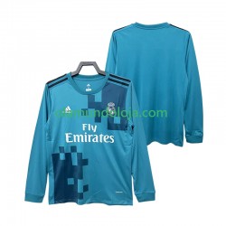 Camisola Real Madrid 2017 2018 Retro Homem Equipamento Terceiro Manga Comprida